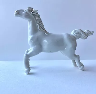 Buy Beautiful Ceramic White Galloping Horse Figurine • 10£