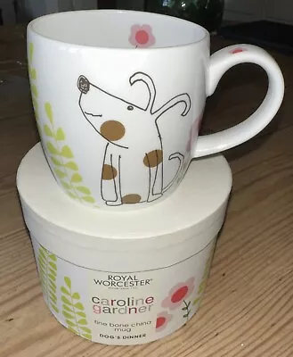 Buy Dog's Dinner Fine Bone China Mug Caroline Gardner Design Royal Worcester In Box • 10£