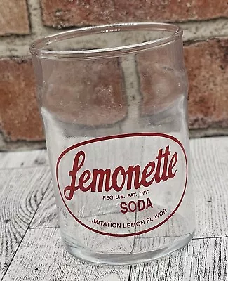 Buy Vintage Lemonette Soda Fountain Drinking Glass 1940s-50s • 15.15£