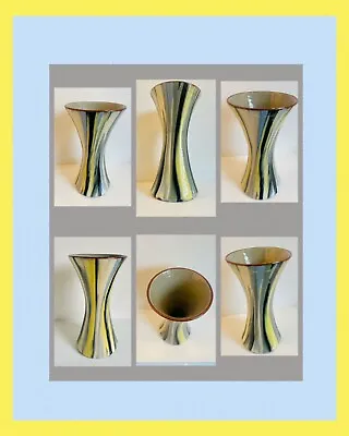 Buy 1962 Babbacombe Torquay Pottery Colour Splash Vase - Edwin Barret 62/101 • 22£