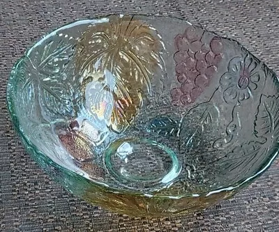 Buy Recycled Handmade Spanish Textured Glass Bowl • 22.99£