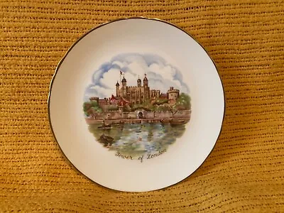 Buy Tower Of London Tuscan Fine English Bone China Collector’s Plate, Gold-Tone • 16.06£