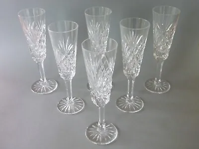 Buy Tyrone Crystal - Antrim - 6 Champagne Flute Glasses  7.25  Or 18.25cm - Prosecco • 120£