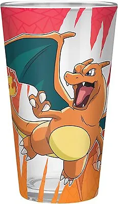 Buy Official Pokemon Charizard Large Drinking Glass Tumbler New In Gift Box Aby • 12.95£