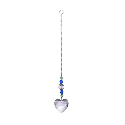 Buy Crystal Leaf Heart Ball Beads Wind Chimes Suncatcher Pendant For Window Garden • 3.59£
