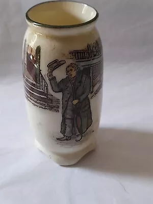 Buy Antique Royal Doulton Dickens Series Ware Vase Of Mr Squeers  1909-1939 • 18£