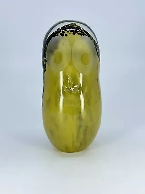 Buy Wedgwood Art Glass Speckled Brown Owl Paperweight Figurine Sculpture 1.5lb Bird • 23.05£