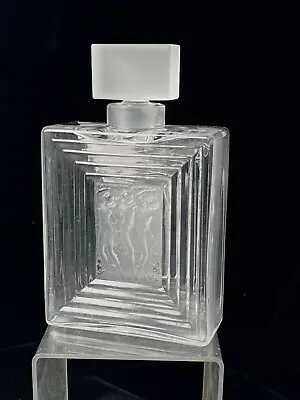 Buy Vintage Lalique France Glass Bacchantes Nude Women Panel Decanter Perfume 8 1/4” • 528.40£