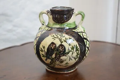 Buy Debbie Prosser Cornish Studio Pottery Pot With Animal Decoration,Decorative Vase • 96£