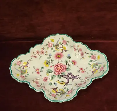 Buy Old Foley James Kent STAFFORDSHIRE 10-1/2  Scalloped Dish CHINESE ROSE Pattern • 18.92£