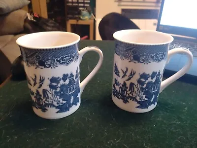 Buy Empire Ware Blue And White Mugs X2 • 16£