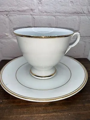 Buy Vintage Royal Albert Saucer & China Tea Cup, Bone China, Gold Trim-1950s • 15.14£