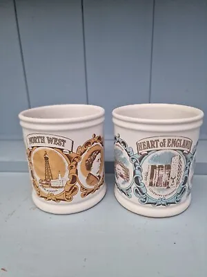 Buy Pair Of Denby England Region Mugs • 5£