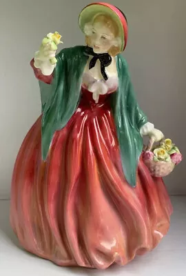 Buy Vintage Royal Doulton Porcelain Figurine Flowers Basket “Lady Charmian” HN1949 • 55£