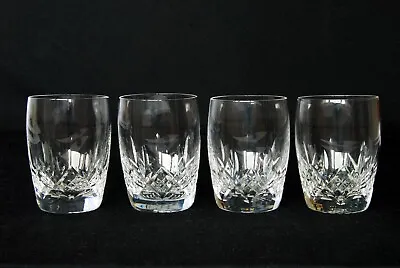 Buy 4 X Stuart Crystal 'Glengarry' Whisky Tot Tumbler Shot Glasses - 8 Cm Tall • 24£