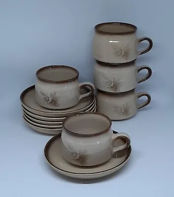 Buy Denby Memories Cups & Saucers Set Vintage Fine Stoneware England X5 Spare Saucer • 24.99£