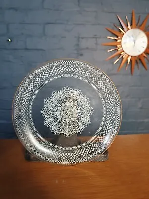 Buy Gorgeous Chance Brothers Glass Side Cake Plate Lace • 5.99£
