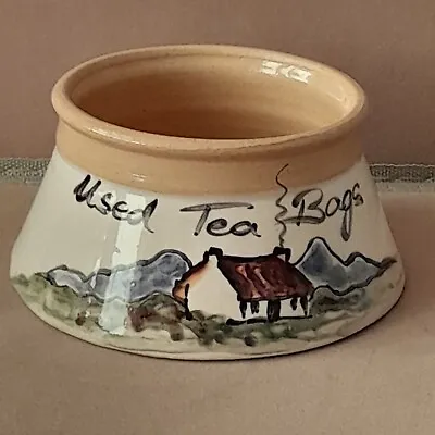 Buy O'Neill Bunratty Castle Art Studio Pottery Bowl 'Used Tea Bags' Signed Date 2001 • 6.99£