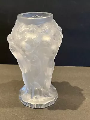 Buy Art Deco Frosted CZECH Pesinak 1930's Bohemian 6 Nudes Vase 5 Inch Tall Signed • 152.76£