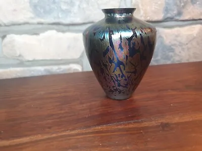 Buy Brierley Glass Studio Vase - Iridescent Art Glass • 28£