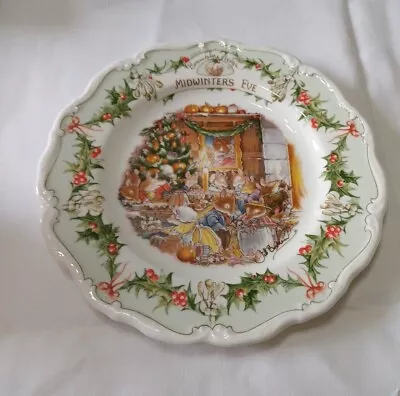 Buy Brambly Hedge 'Midwinters Eve' Plate - Royal Doulton 8 Inch Plate • 12.52£