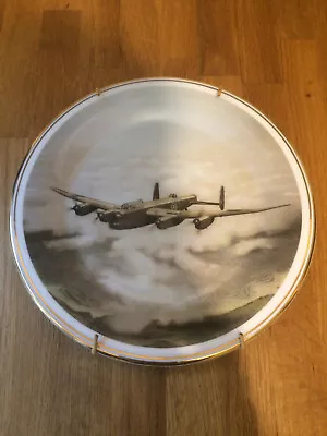 Buy Fenton China Company Plate RAF AVRO BOMBER 'THE LANCASTER' By ARTIST JOHN EVANS • 35£