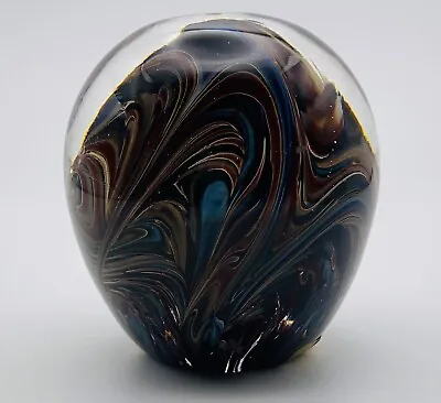 Buy Adrian Sankey Hand Made Sommerso Art Glass Paperweight Sticker On Base • 20£