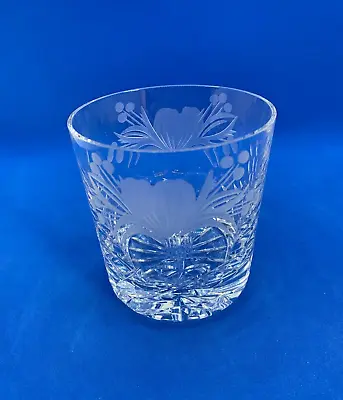 Buy Royal Brierley Crystal Honeysuckle Whisky Glass Tumbler • 23£