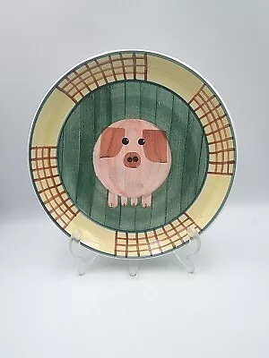 Buy Jersey Pottery Plate CL Marked Pig Farmyard 17cm Diameter  • 9.99£