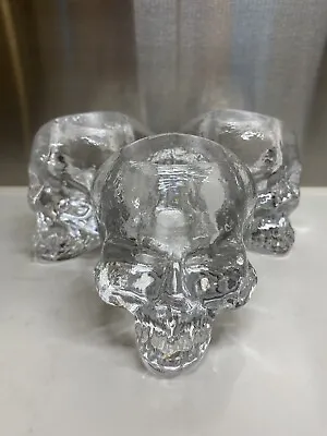 Buy Kosta Boda Crystal Glass Skull Candle Holder Votive Ludvig Lofgren Mint X1 • 27£