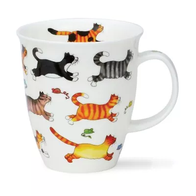 Buy Dunoon Teacups On The Run Cat Cats 0,48l Coffee Mug Nevis • 20.22£