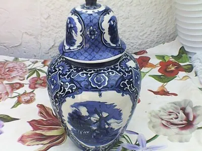 Buy Delft Ware Vase/urn With Windmill Design • 25£
