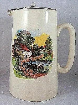 Buy Ceramic Lord NELSON WARE BCM Milk Water Pitcher & Lid Horse Country Cottage • 14.40£