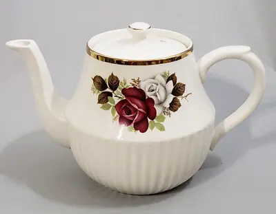 Buy Nice Porcelain Teapot By Arthur Wood Rose Pattern 5''x 9'' From England # 5442 • 30.74£