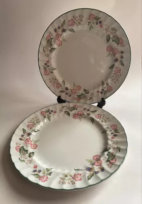 Buy 2 BHS Victorian Rose Dinner Plates 10.75in Diameter • 10£