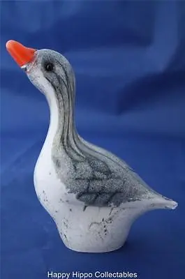 Buy Langham Glass Crystal Hand Made Medium Grey Goose Figure Brand New / Boxed • 59.95£