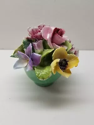 Buy Vintage Crown Staffordshire Fine Bone China Flower Basket, Miniature  • 20.74£