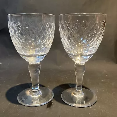 Buy Pair Of Royal Brierley Crystal Wine Glasses • 19.99£