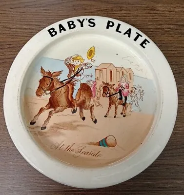 Buy Carlton Ware Babys Plate  At The Seaside  • 25£