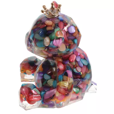 Buy Crystal Bear Ornament Ornaments Gifts Small Mirror Wall Decor Pocket • 11.99£