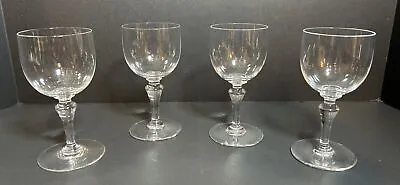 Buy 4 Baccarat French Crystal Claret Wine Glasses, Normandie Pattern • 96.47£
