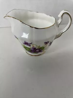 Buy ADDERLY VIOLETS Bouquet Fine Bone China Made In England CREAMER • 12.50£