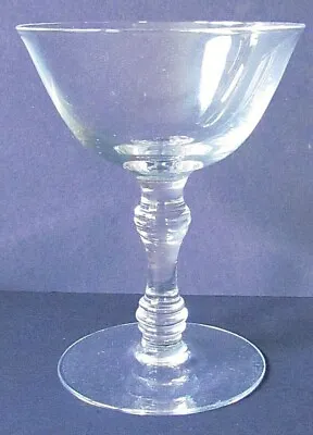 Buy LATE VICTORIAN CHAMPAGNE GLASS - TWO RIDGED KNOPPED STEM (Ref6133) • 14.50£
