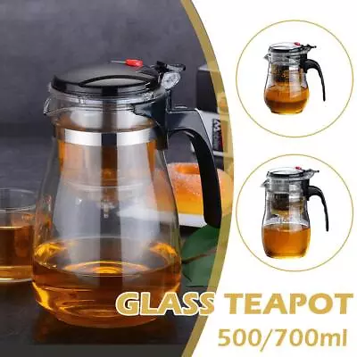 Buy Tea Pots Heat Resistant Glass Tea Pot Tea Infuser Chinese Kung Fu Tea Set Kettle • 11.23£