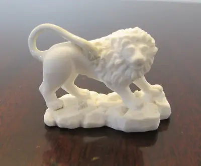 Buy Antique Minton Porcelain Parian Miniature Lion Figurine Figure Bisque Finish • 2.99£