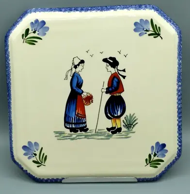 Buy Breton Pottery Octagonal Ceramic Trivet • 18.97£