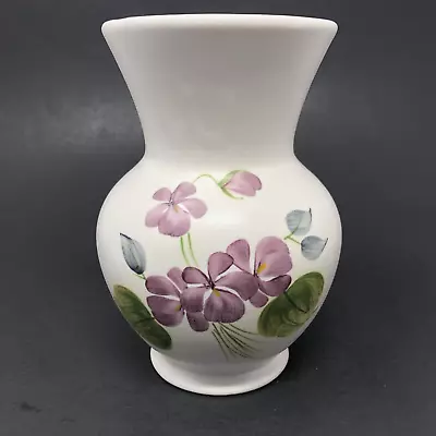 Buy Pottery Vase Hand Painted Violets E Radford England Purple Floral 6  • 16.12£