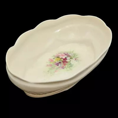 Buy Irish Parian Donegal China Porcelain Dish Floral Decorative Ireland Oval Vintage • 13.95£