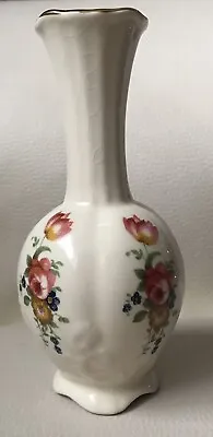Buy Vintage Maryleigh Staffordshire Pottery 6 Inch Cream Floral Vase • 6.50£