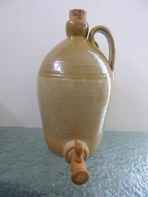 Buy Vintage P&L Wilson Pottery Stoneware Cider Flagon With Tap & Handle 6pint • 69.99£